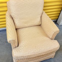 Rolled Arm Low Back Arm Chair