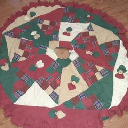 Country Christmas Patchwork Christmas Tree Skirt