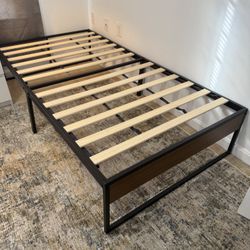 Twin Size Bed Frame & Mattress 