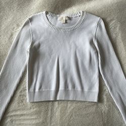 Michael Kors white long sleeve