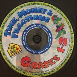 School Zone: Time, Money And Fractions Grades 1-2 (CD, 2003)