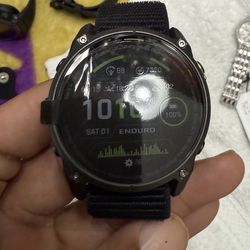 Garmin Enduro 3, solar, zafiro, reloj inteligente GPS de ultra rendimiento, duración de la batería de 90 días, mapeo detallado, linterna LED in