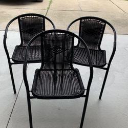 3Patio chairs