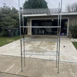 Industrial 7’ High  Rack With 5 Shelf’s  Size 48” 