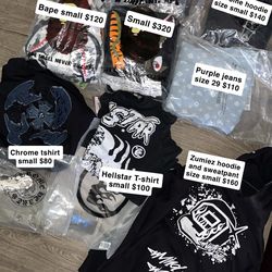 Bape, Chrome heart, Hellstar