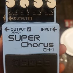 Boss Super Chorus Guitar Pedal