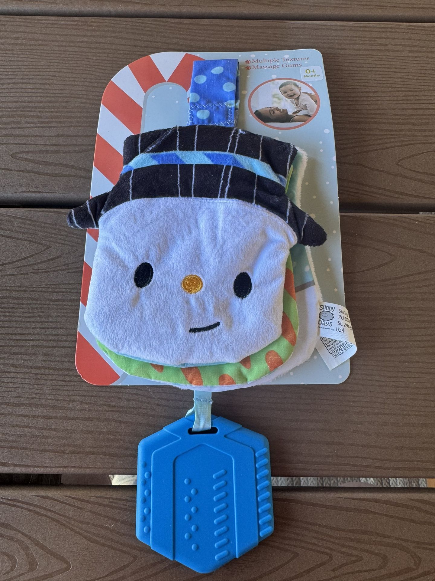 New One (1)  Sunny Days Crinkle Book Teeter Baby Christmas Holiday Toy