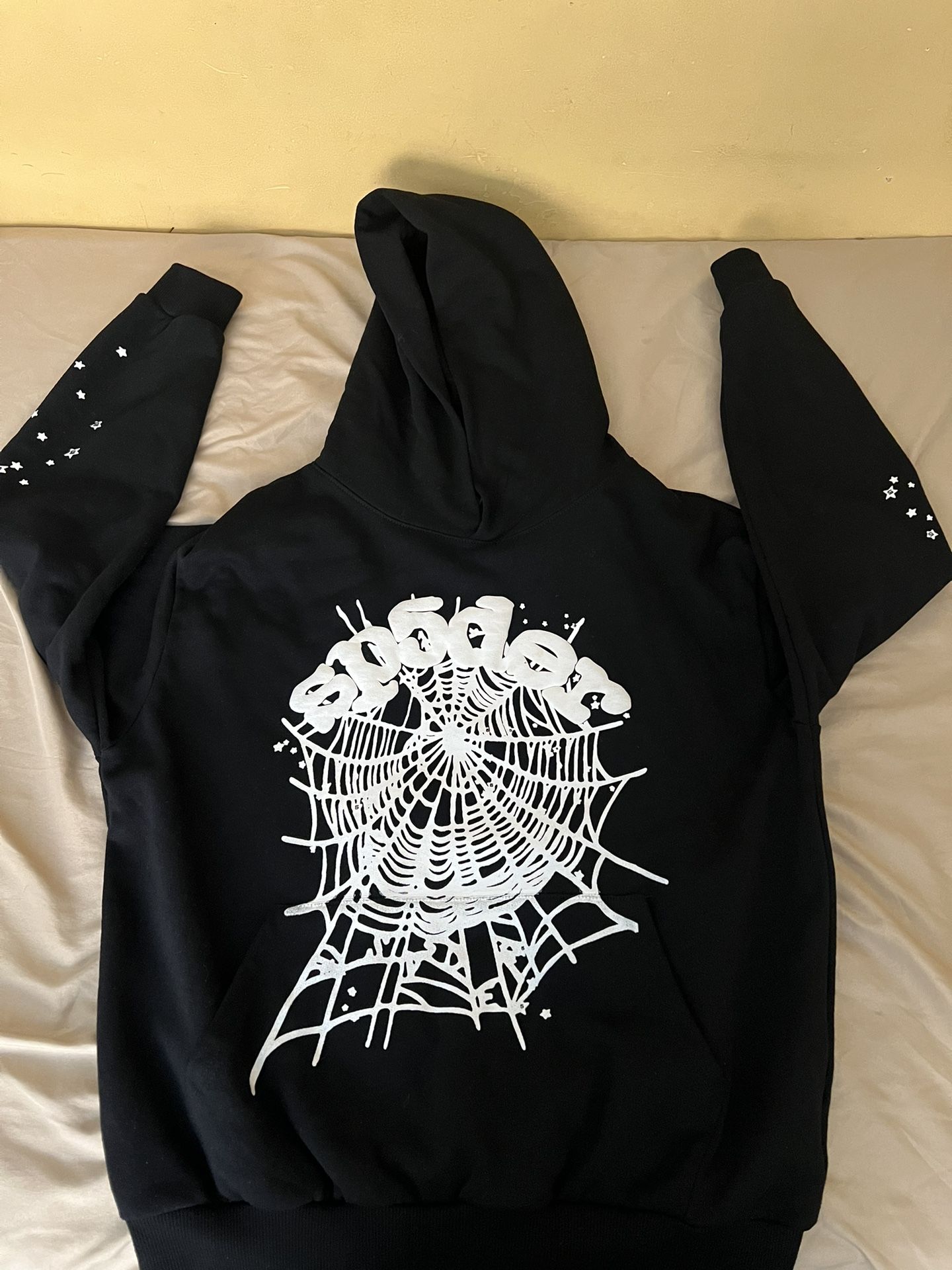 Sp5der Hoodie Og Web Black