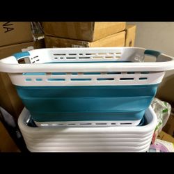 BRAND NEW..BLACK+DECKER 1 Large 25" Slim Collapsible Laundry Basket - Portable & Space-Saving Basket with Dual Comfort Grip Handles - Ideal for Laundr