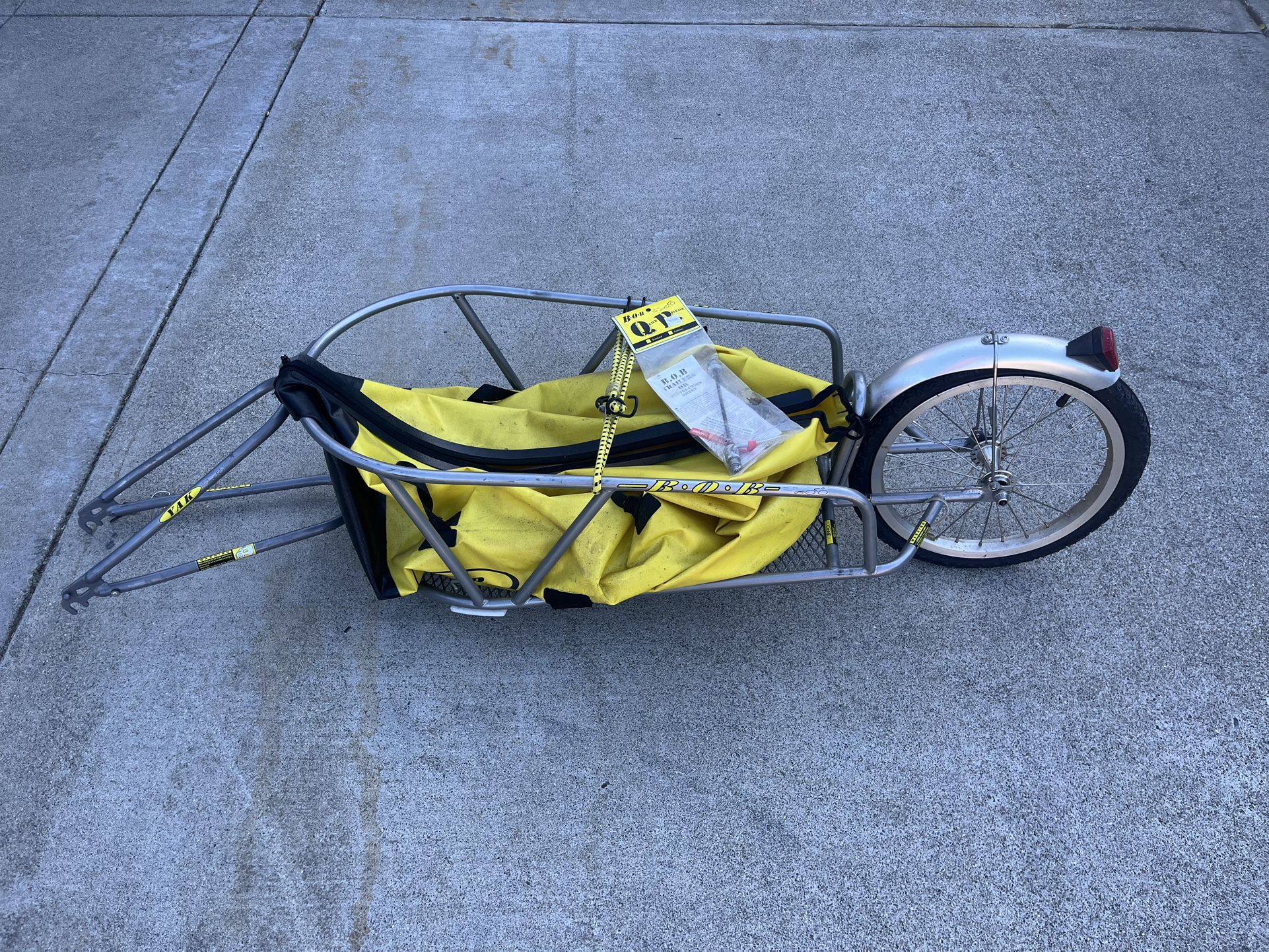 New Bike Trailer Bob Yak