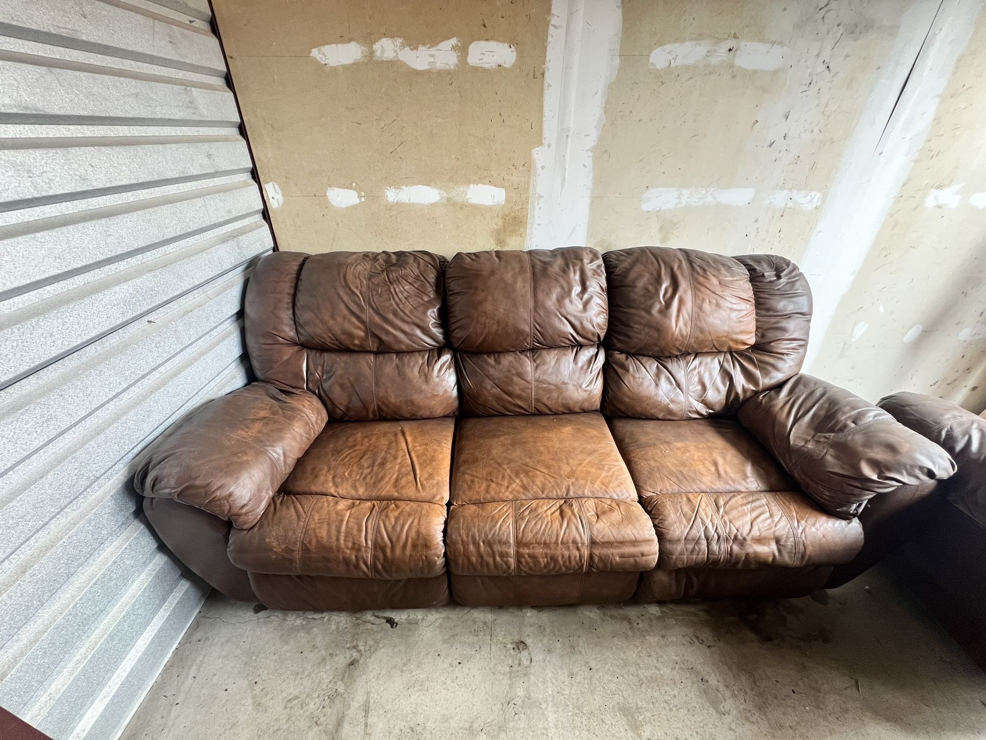 3 Piece Leather Couch! All Real Leather!