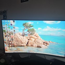 Samsung 32" Curved Monitor , Dell Monitor As Well