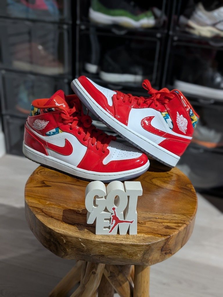 Size 9.5 Men's 
NIKE AIR JORDAN 1 MID SE 
BARCELONA 2021 
DC7294-600 