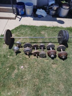 Standard 1 inch weight plates/ dumbbells/ weights/ barbell/ pesas