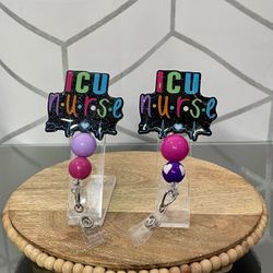 ICU Glitter Badge Reel