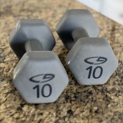 10 Pound Dumbbells Set Of Two