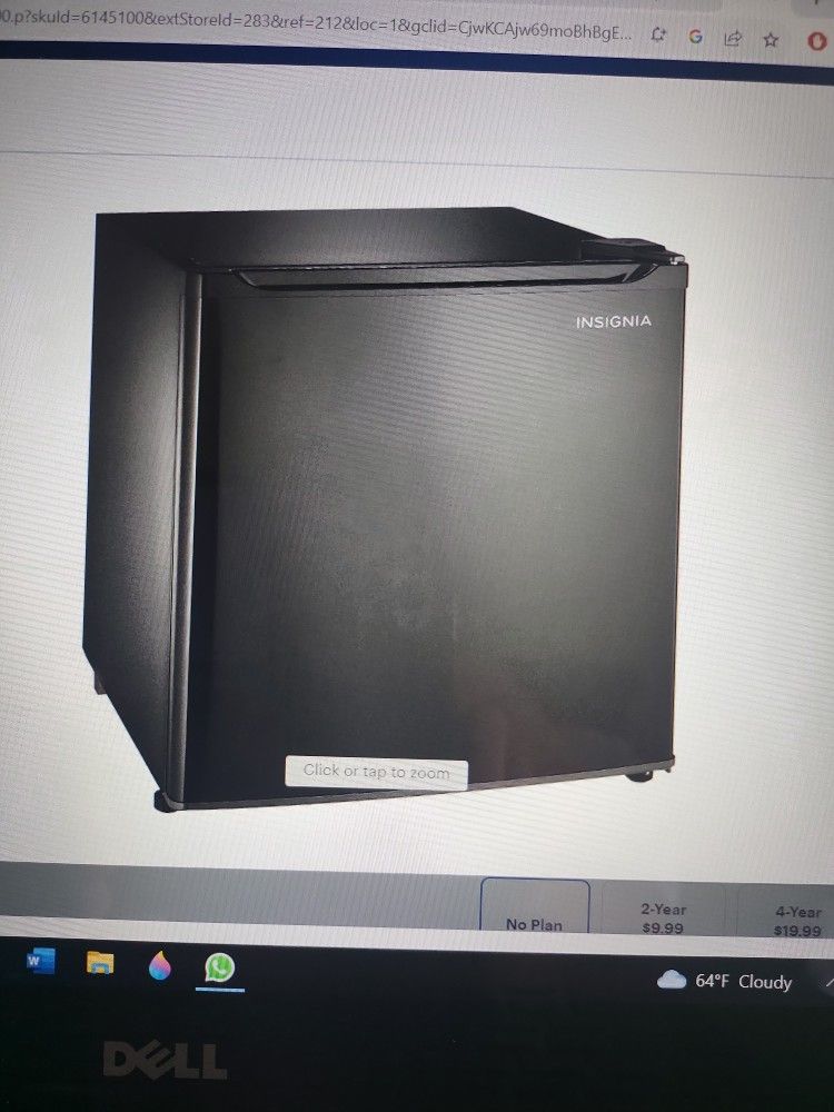 MINI FRIDGE 1.7 CU BLACK