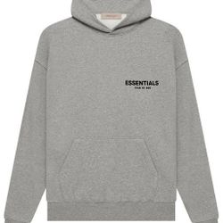 ESSENTIALS Hoodie Dark Oat Size S 