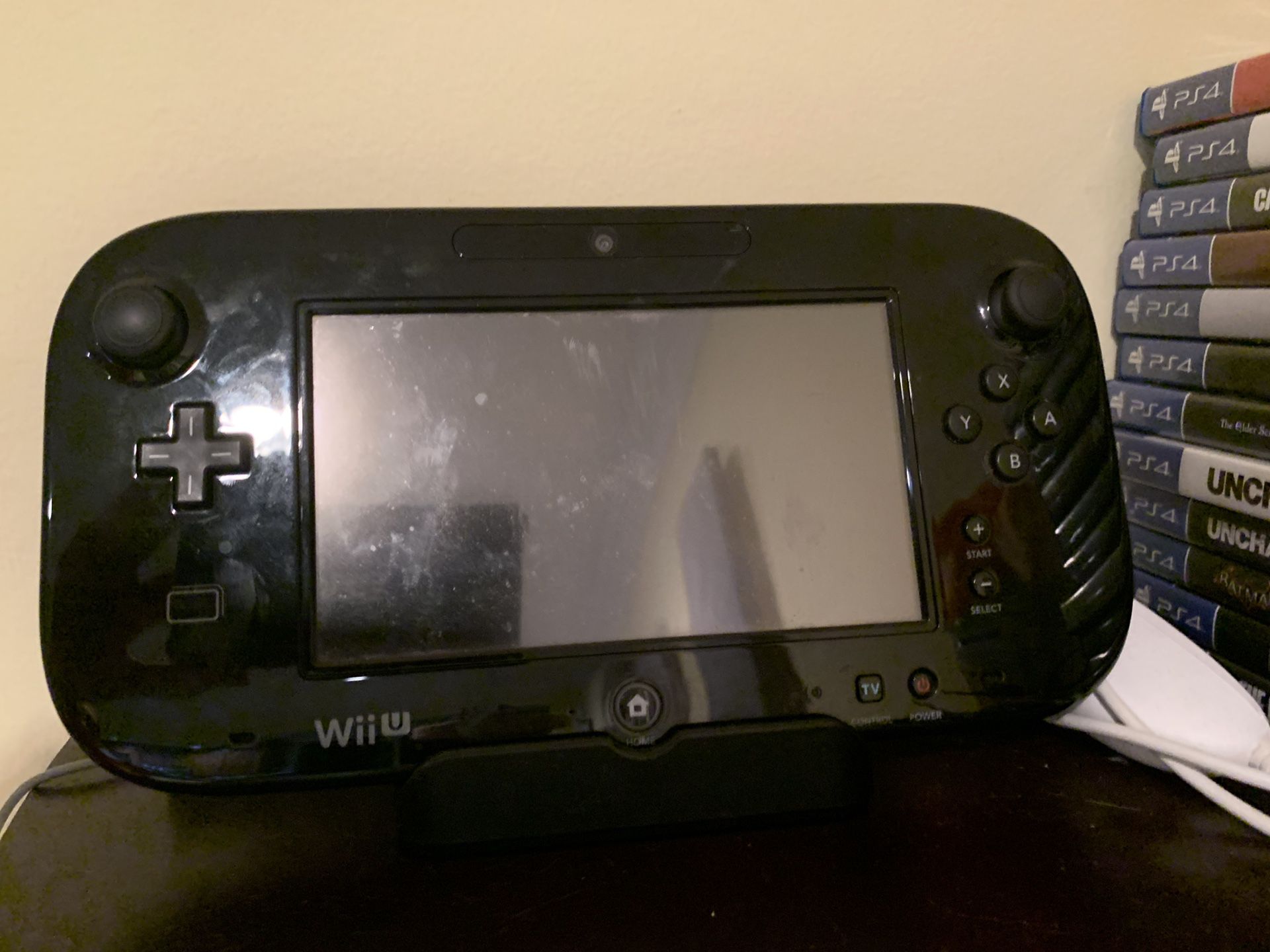 Wii U w/ games and controllers