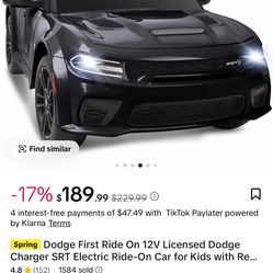 Dodge Charger Hellcat Red eye Widebody Toy For Kids