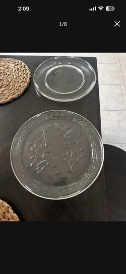 Two Princess House serving platters
