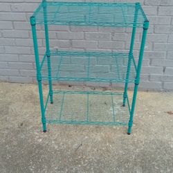 Metal Turquoise Kitchen Bookshelf