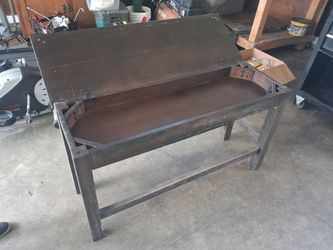 Vintage Wooden piano bench