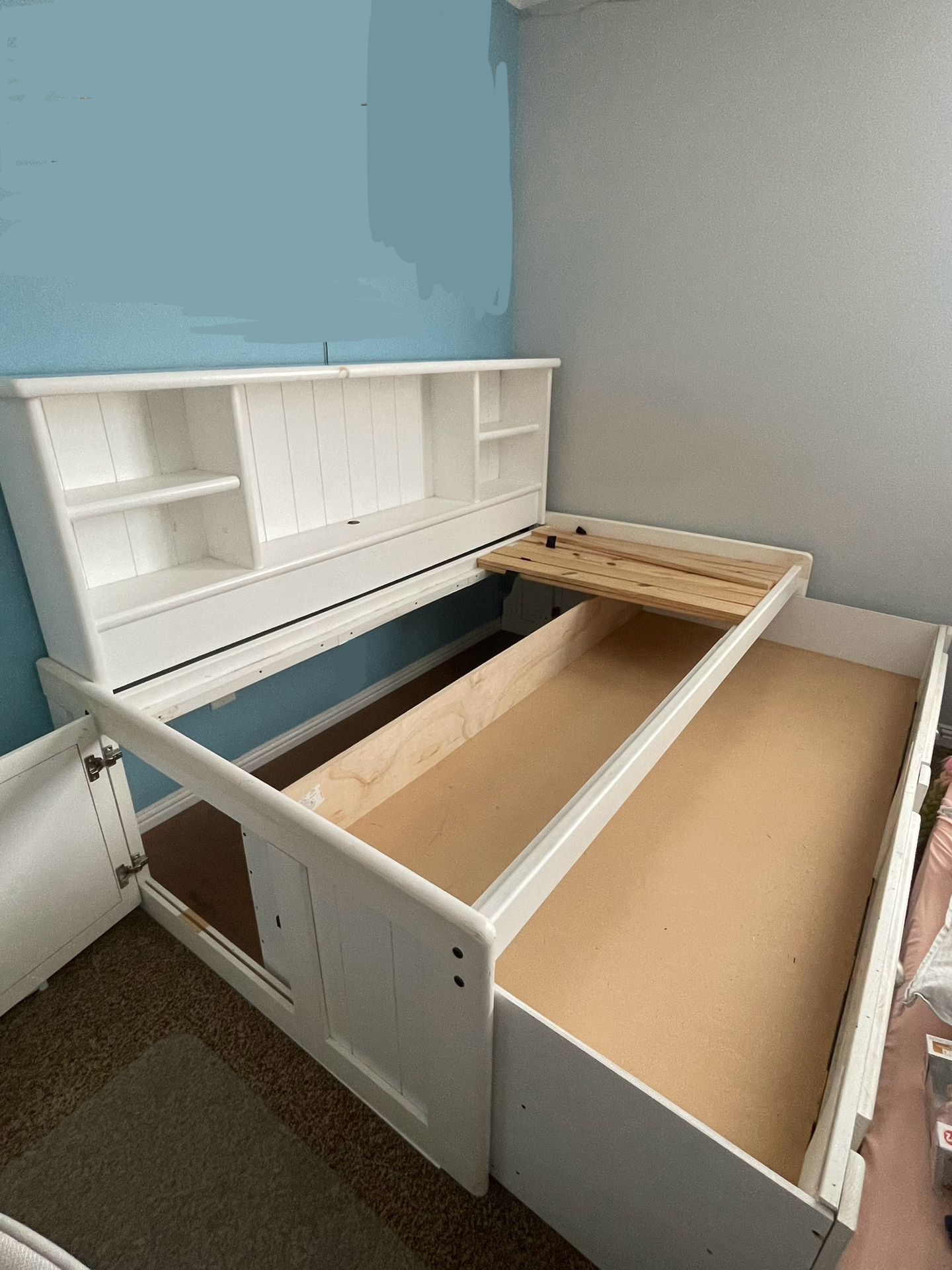 Twin Bed Frame With Built In Storage