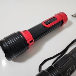5pcs XHP70/50, Tactical Flashlight High Powered Torch Light High Lumen Zoomable Adjust

