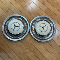 Mercedes Benz - Hub Cap 15.25” - Set of 2 Vintage Hubcaps Wheel Covers