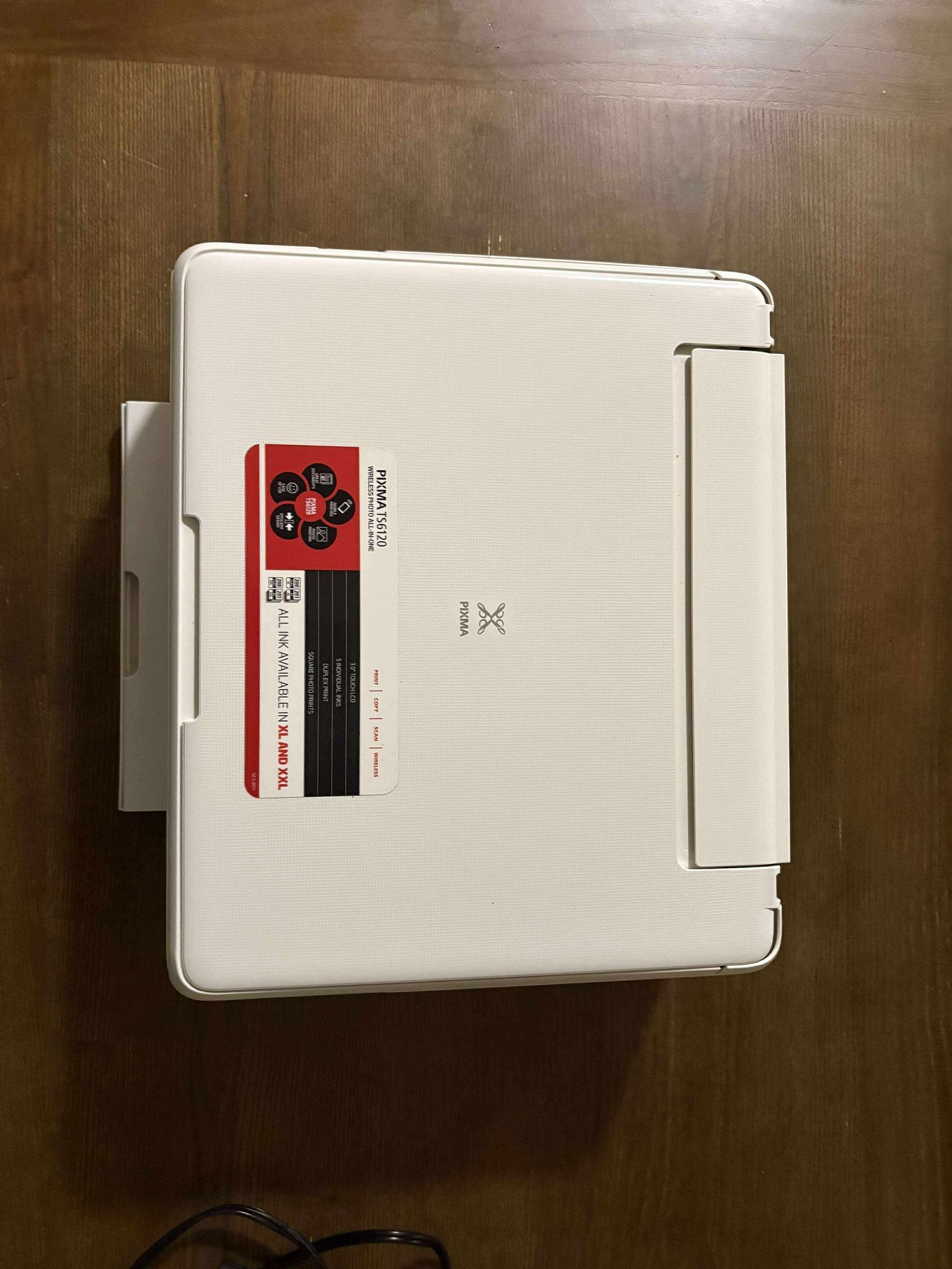 Canon PIXMA TS6120 wireless inkjet all-in-one printer.