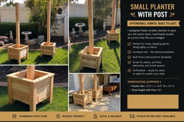 Small and big hanging light planter boxes !