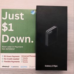 Samsung Galaxy Z Flip 6 256gb  Unlocked, FREE Smartwach/ Headphones. Pay $1 Today Rest in payments. NO CREDIT NEEDED FINANCING