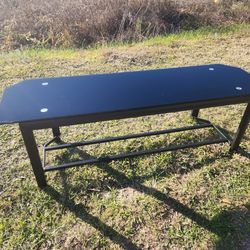 58" Glass Top TV Stand Console (read description)