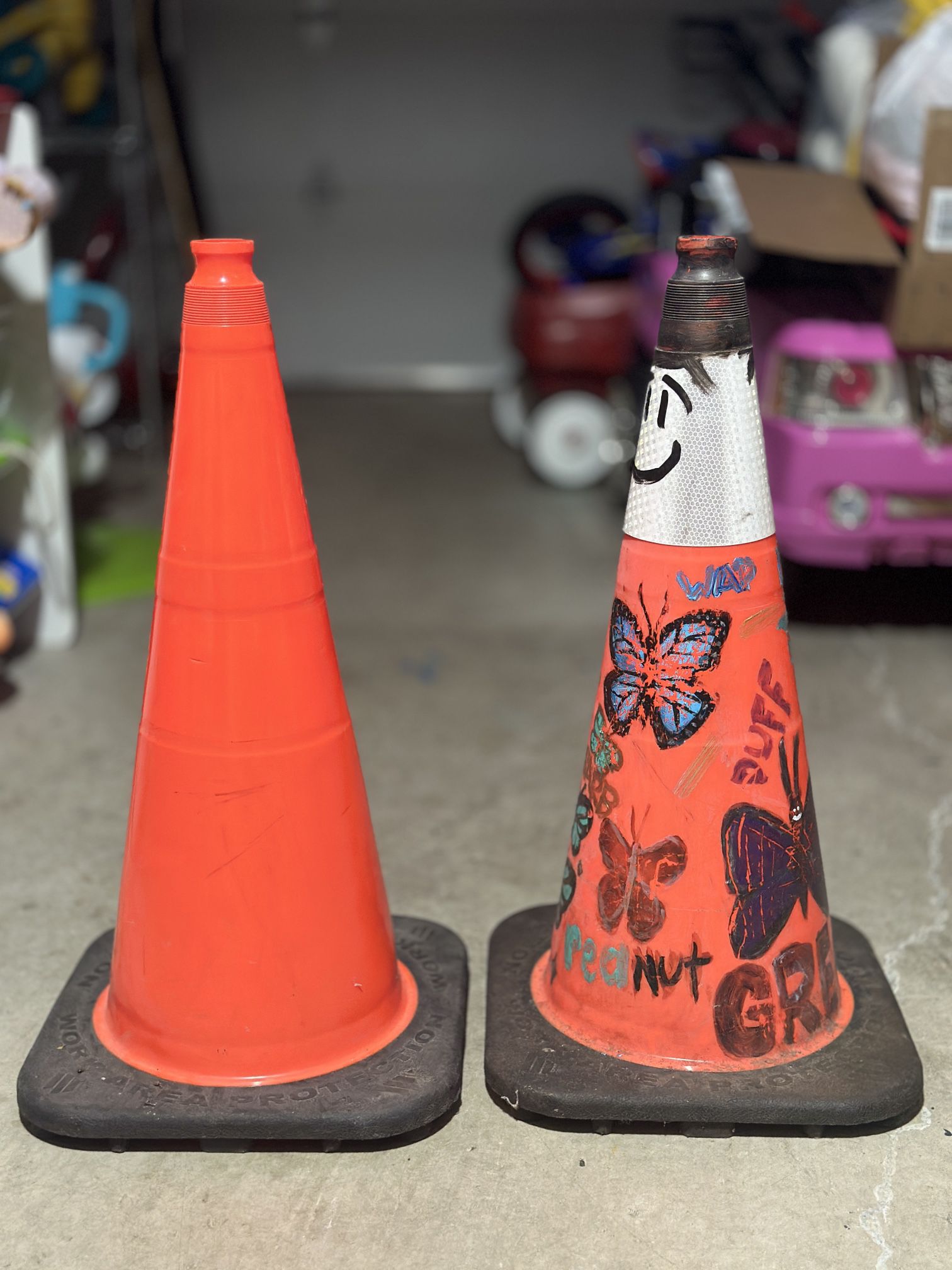 Protection work area Safety Traffic Cones 2x