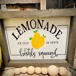 Custom Lemonade Sign