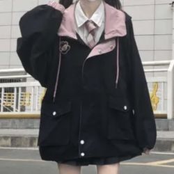 Windbreaker hooded jacket women's size 4 - NEW