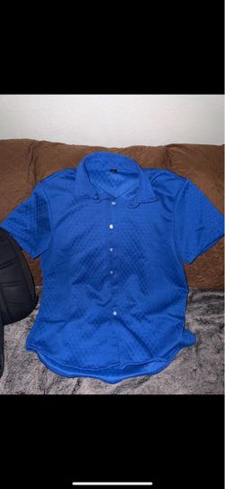 Royal Blue Button Up Shirt