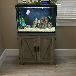 Aquarium and stand (Fish Not For Sale)