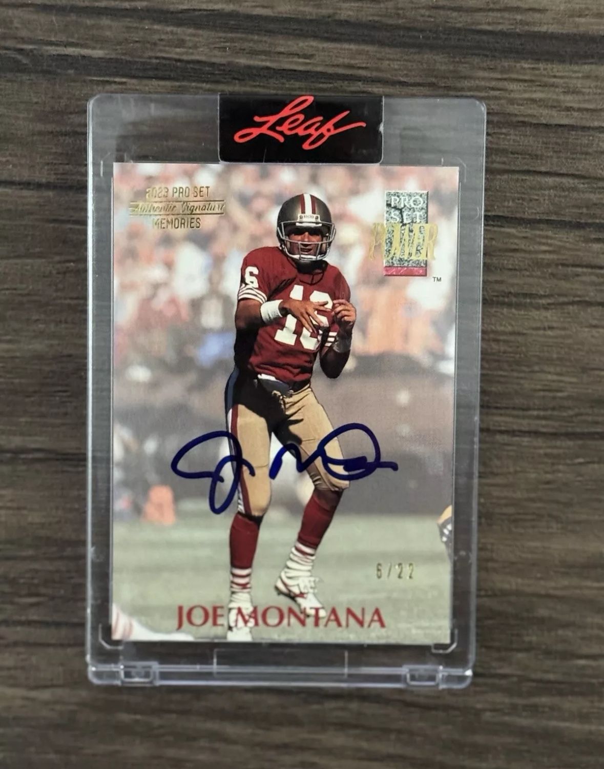 Joe Montana Auto Leaf 6/22