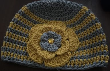 Adult Hat Crocheted Handmade