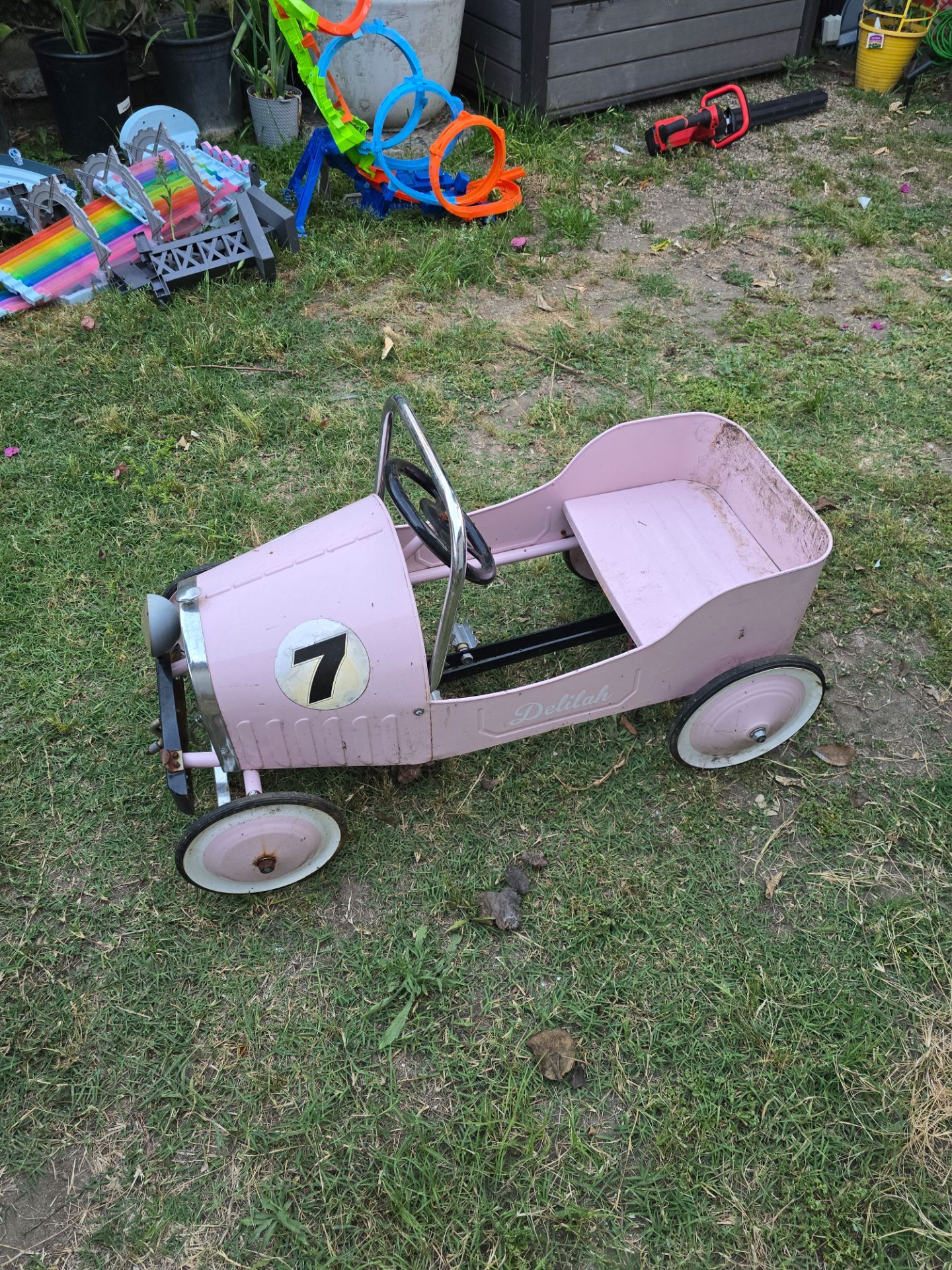 Vintage go cart metal