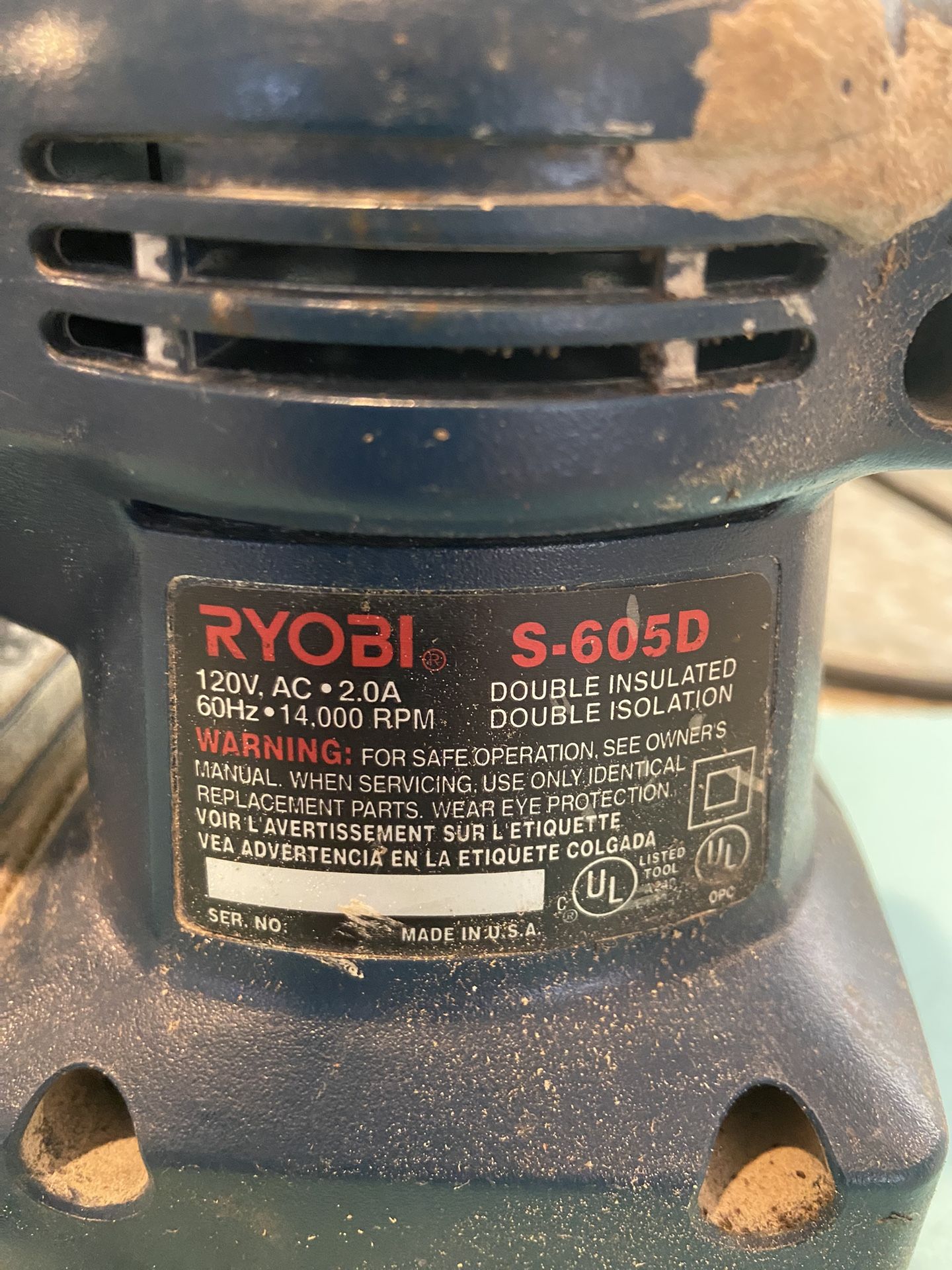RYOBI  S - 605B Sander