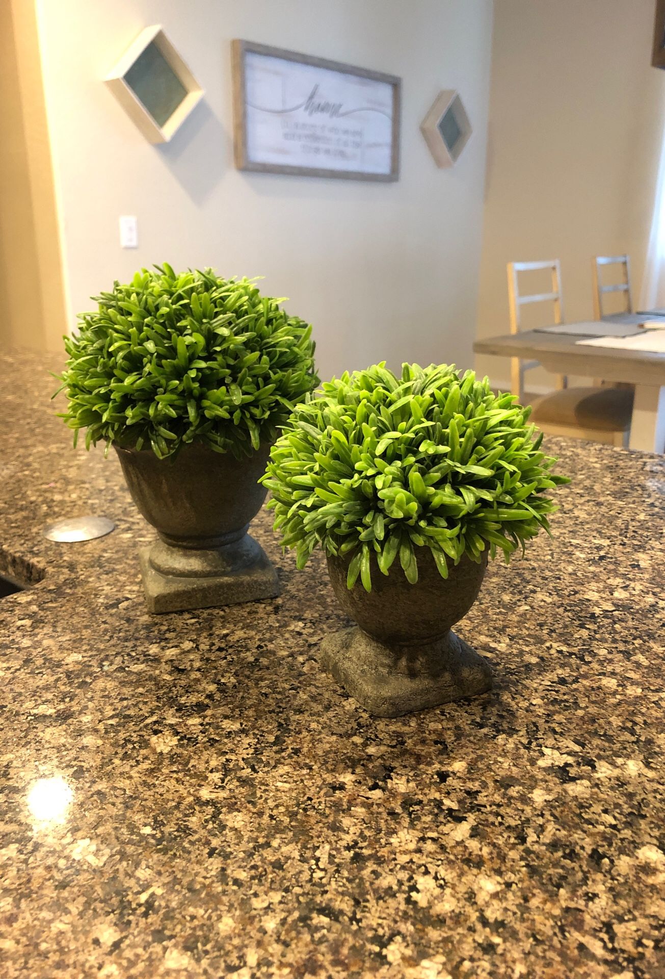 Faux home decor topiary
