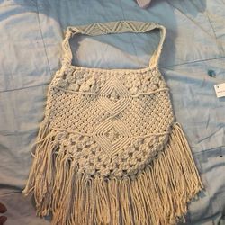 Macrame handbag $10