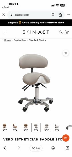 Esthetician Saddle Stool-Skin Acts Vero