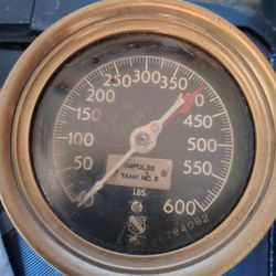 3 Vintage WWii Submarine Gauges 