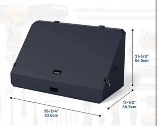 Heavy Duty Steel Triangle Toolbox (steel, flat black)