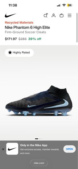 Nike phantom 6 high top soccer cleats elites