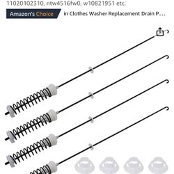 Washer Suspension Rods Kit- Whirlpool, Kenmore, Amana